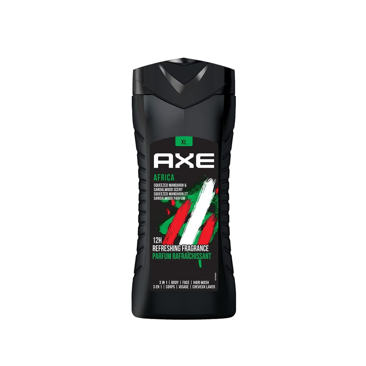 AXE 3 in 1 Shower Gel Africa 400ml – Mandarin & Sandalwood اكس غسول عطري منعش للجسم برائحة اليوسفي وخشب الصندل
