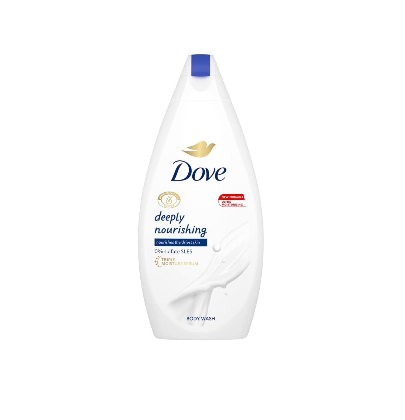 DOVE Deeply Nourishing Nourishes Dry Skin Body Wash 750ml دوف غسول للجسم يرطب البشرة الجافة بعمق وينعمها ويحافظ على رطوبتها