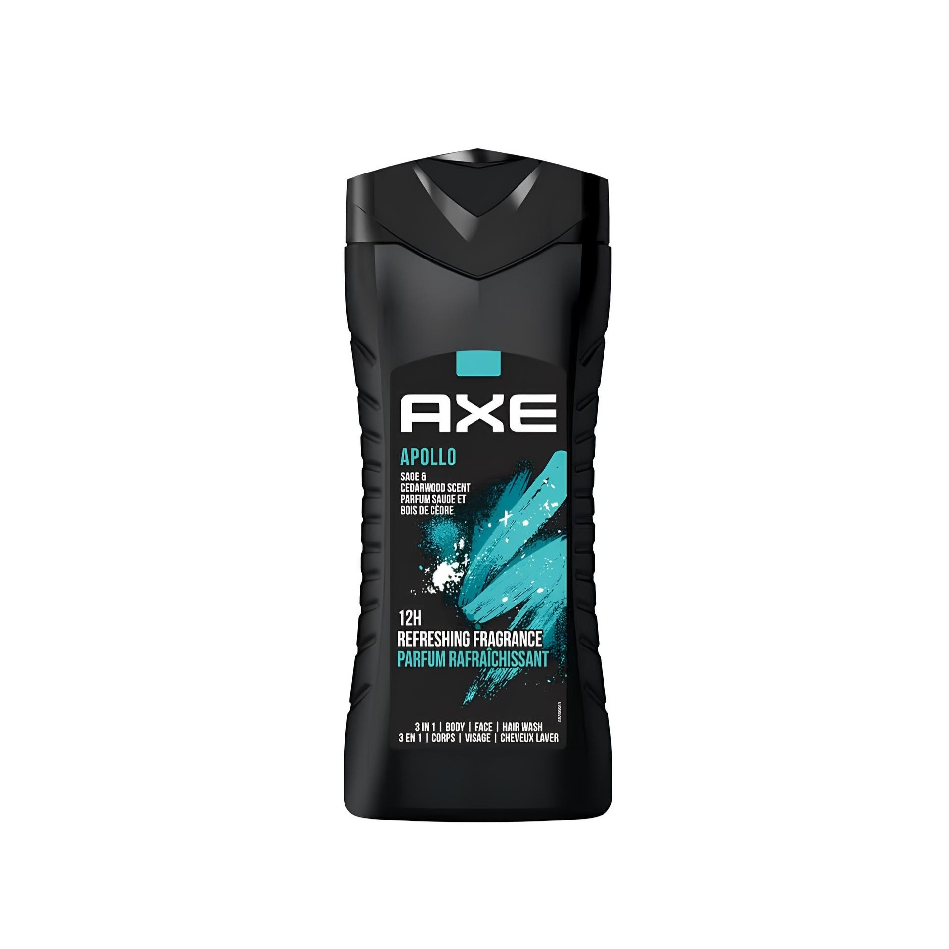 AXE 3 in 1 Shower Gel Apollo 400ml – Sage & Cedarwood اكس غسول عطري منعش للجسم برائحة المريمية وخشب الأرز