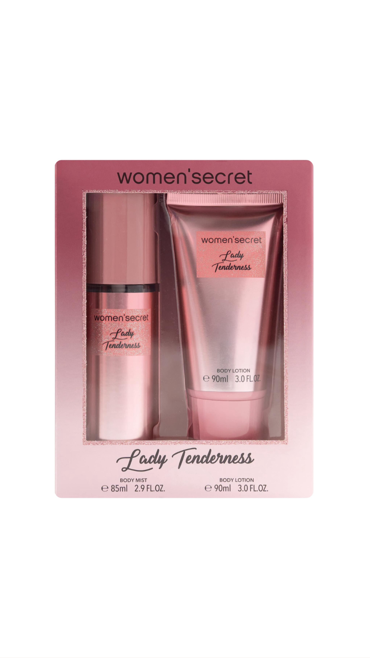 WOMEN'SECRET LADY TENDERNESS GIFT SET 85ml،90ml وِمن سيكريت مجموعة العناية بالجسم للنساء