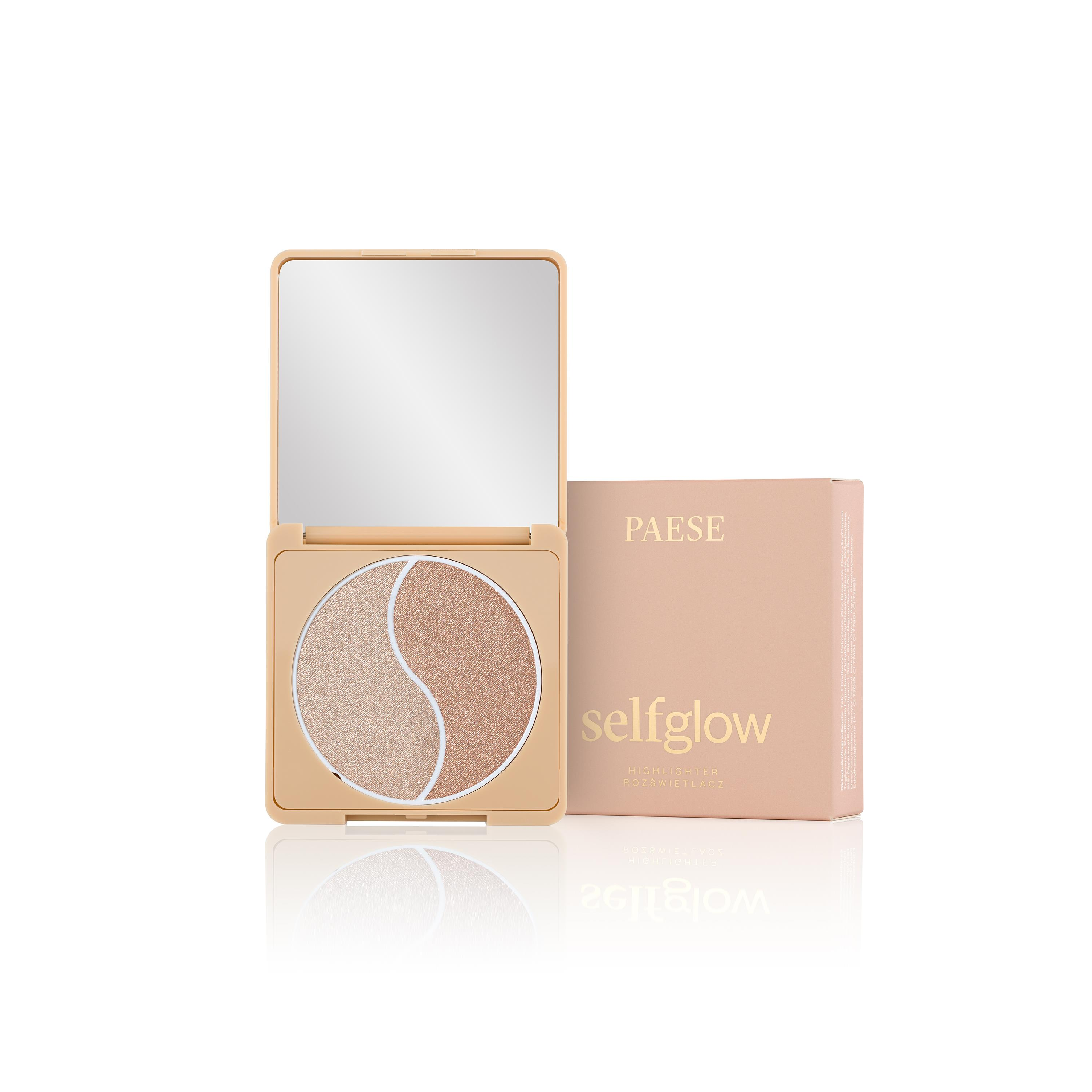 PAESE Self Glow Highlighter Ultra Glow 6.5g  بيز هايلايتر بتركيبة ناعمة للبشرة