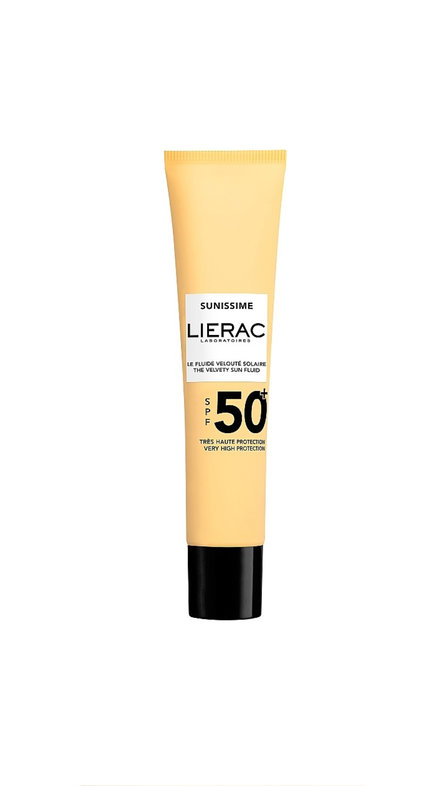 LIERAC SUNISSIME THE TINTED VELVETY SUN FLUID SPF 50+ 40ml ليراك واقي شمس ملون للبشرة