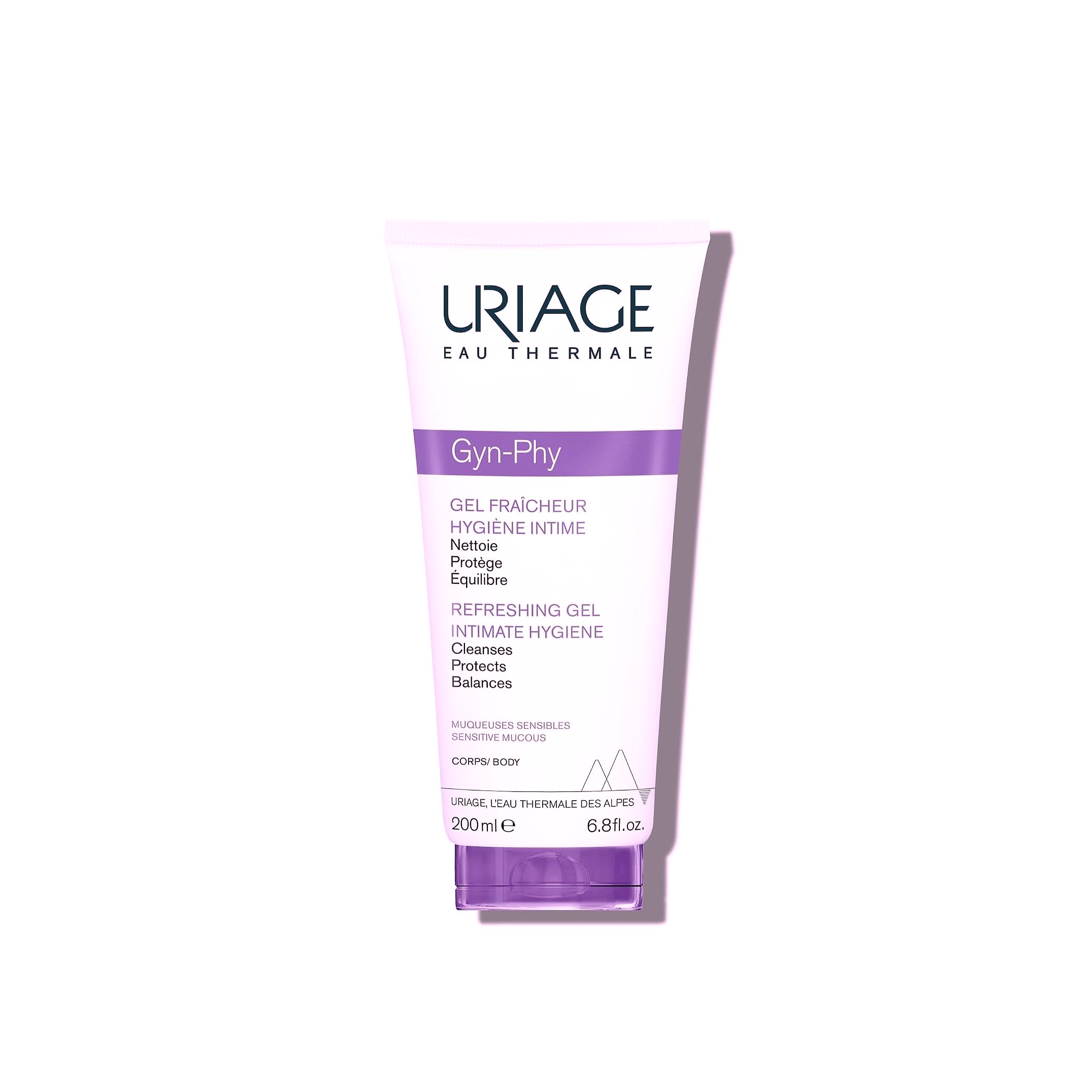 URIAGE Gyn-Phy Feminine Wash, pH Balanced Refreshing Gel for Intimate Area 200ml يورياج غسول جل لطيف مخصص للعناية بالمنطقة الحساسة