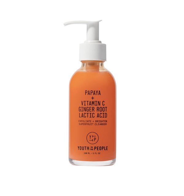 YOUTH TO THE PEOPLE Papaya + Vitamin c Cleanser Face Wash 150ml يوث تو ذا بيبول غسول للبشرة يقشر ويفتح وينظف البشرة