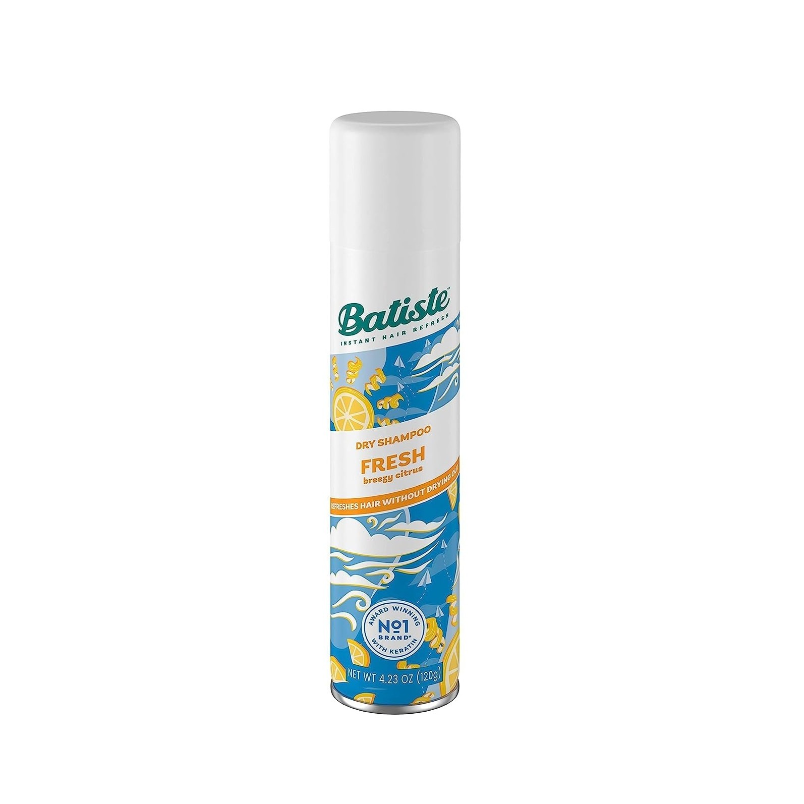 BATISTE Dry Shampoo Fresh Breezy Citrus 200ml باتست شامبو جاف برائحة الحمضيات يمنح الشعر انتعاش وحيوية