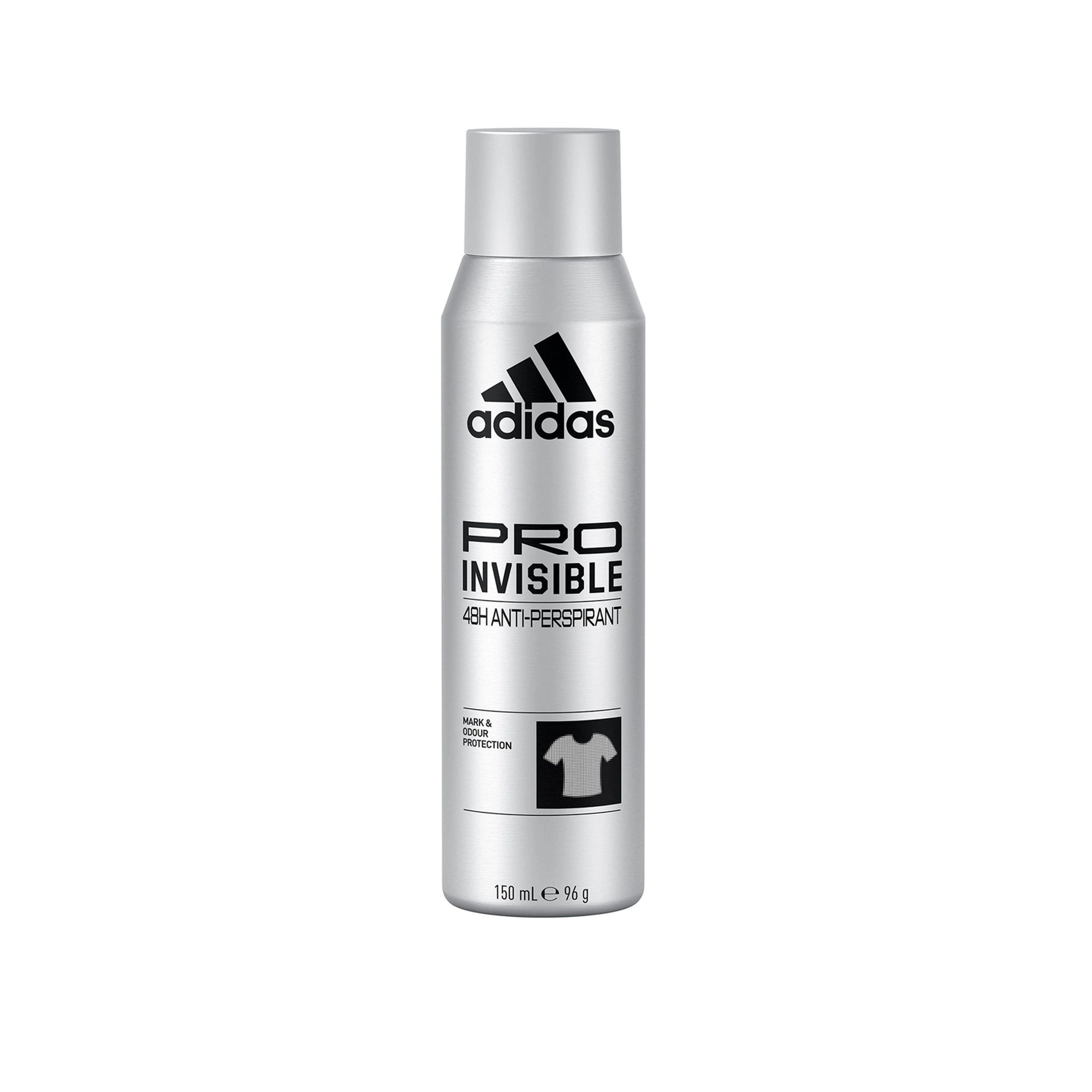 ADIDAS Pro Invisible 48h AntiPerspirant Spray 48h 150ml أديداس مزيل العرق يمنح رائحة منعشة تدوم 48 ساعة