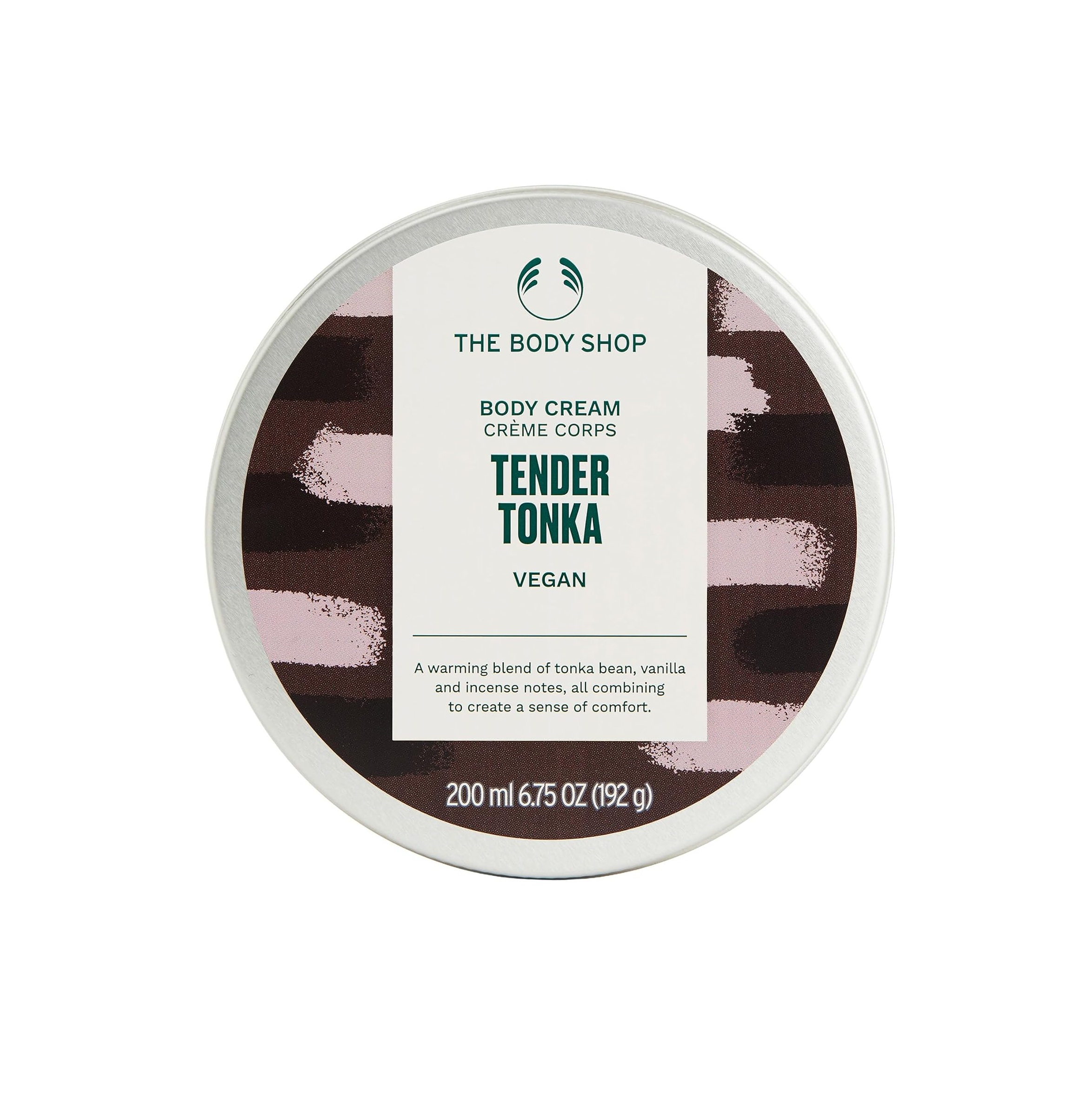 THE BODY SHOP Tender Tonka Body Cream 200ml ذا بودي شوب كريم جسم يرطب البشرة الجافة وينعمها، ويمنحها عطرًا دافئًا
