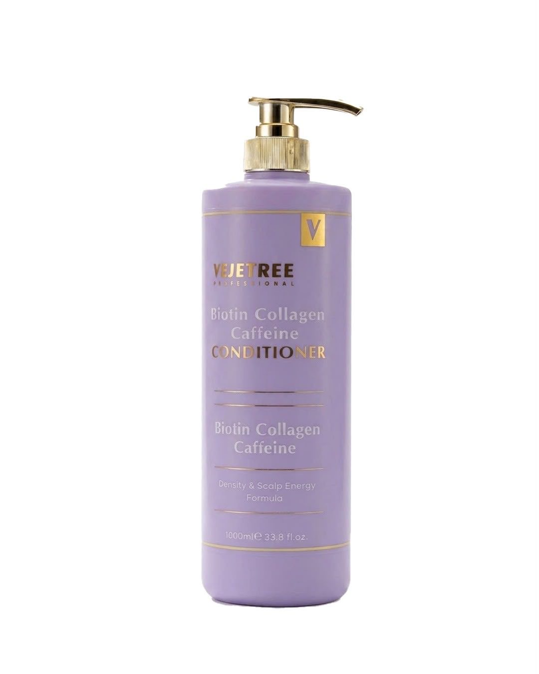 VEJETREE PROFESSIONAL BIOTIN COLLAGEN CAFFEINE CONDITIONER 1000ml ڤيجيتري بلسم للشعر الجاف ، الباهت ، التالف