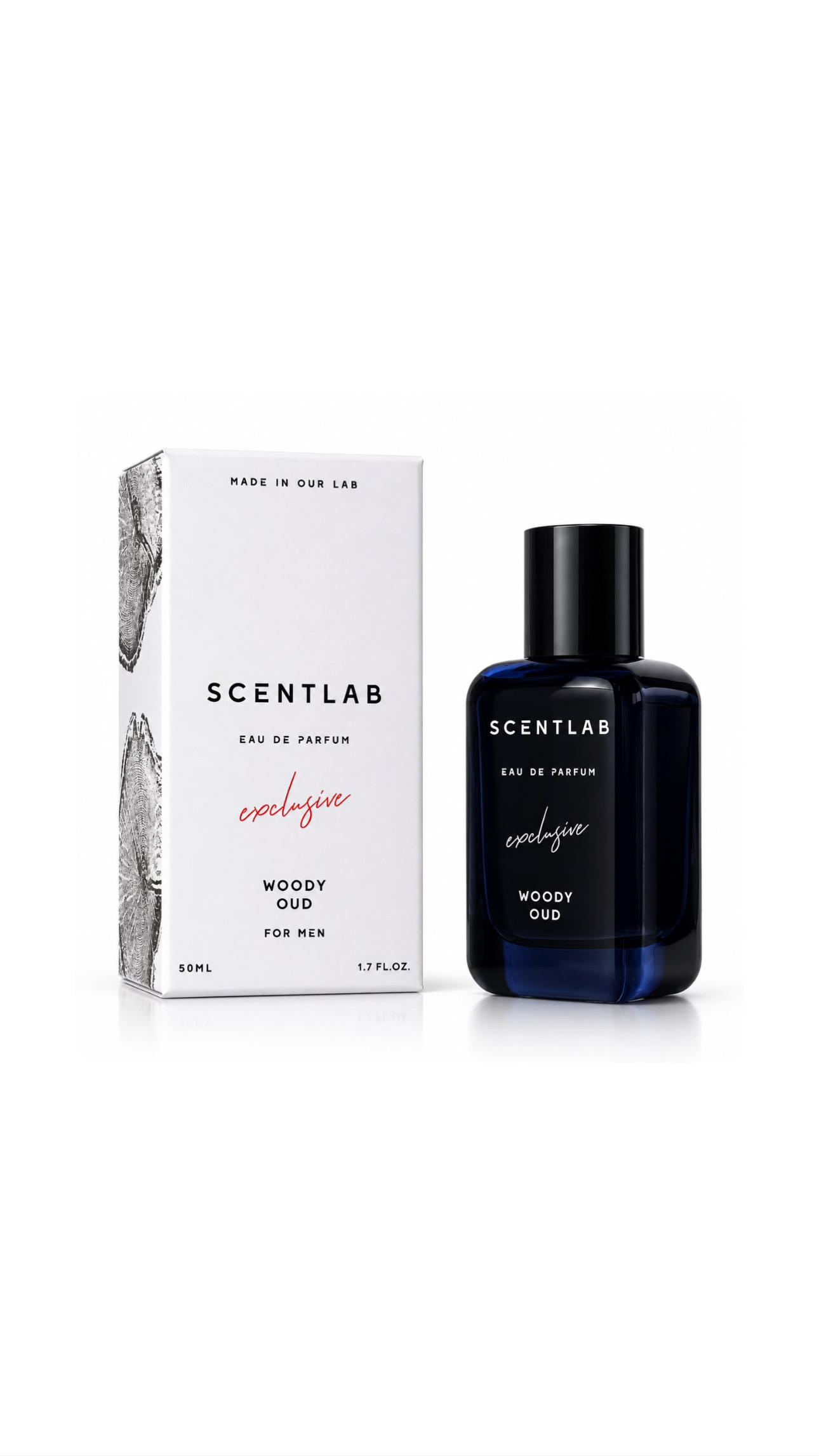 SCENTLAB EAU DE PARFUM EXCLUSIVE WOODY OUD FOR MEN 50ml سينتلاب عطر خشبي للرجال