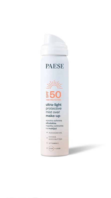 PAESE SPF 50 ULTRA-LIGHT PROTECTIVE MIST OVER MAKE-UP  بيز رذاذ واقي شمس للوجه