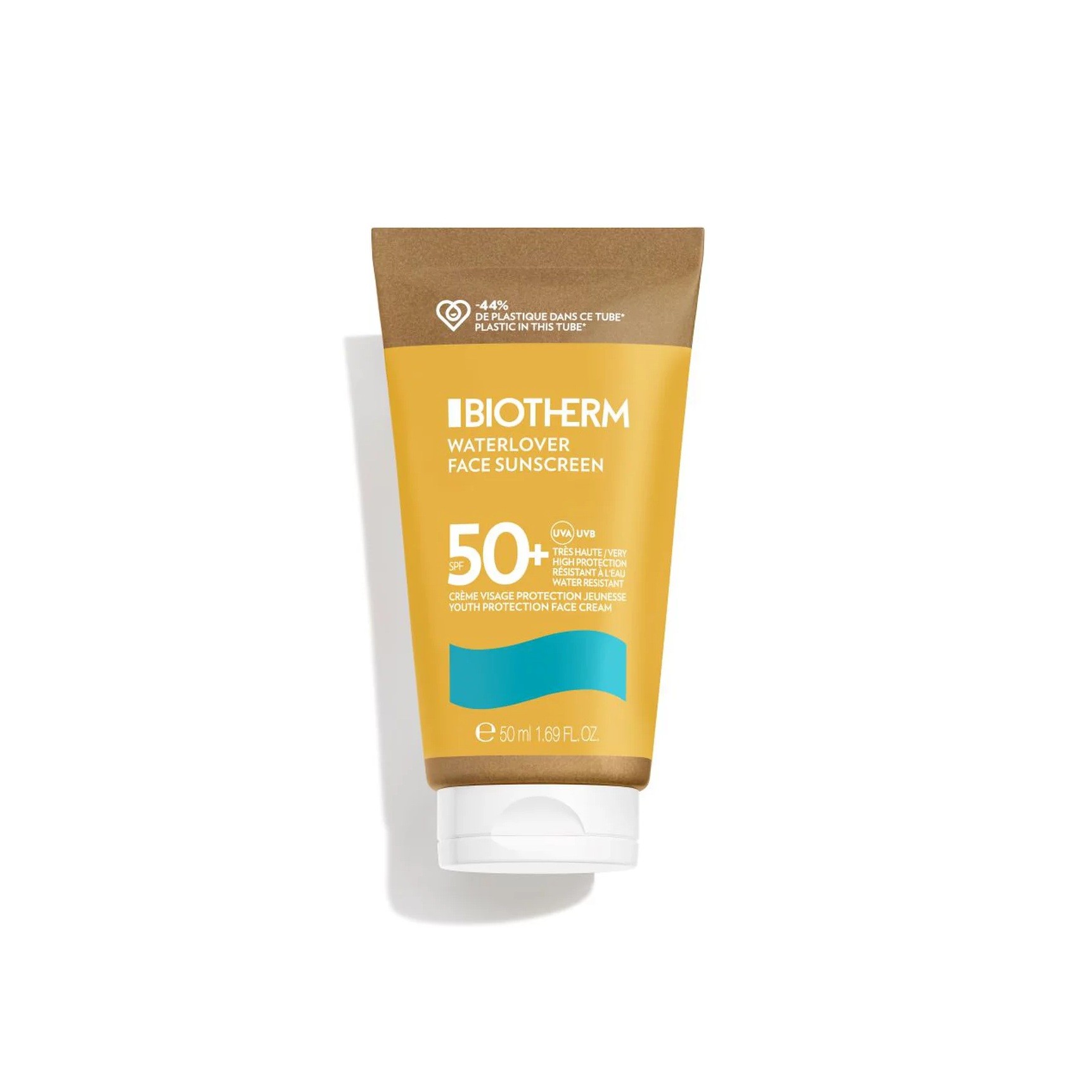 BIOTHERM Waterlover Face Sunscreen SPF 50+ 50ml بايوثيرم واقي من اشعة الشمس يرطب البشرة ويكافح الشيخوخة الضوئية