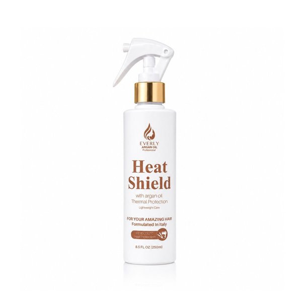 EVERLY Heat Shield With Argan Oil Thermal Protection 250ml  ايفرلي رذاذ واقي حرارة للشعر غني بزيت الارغان 