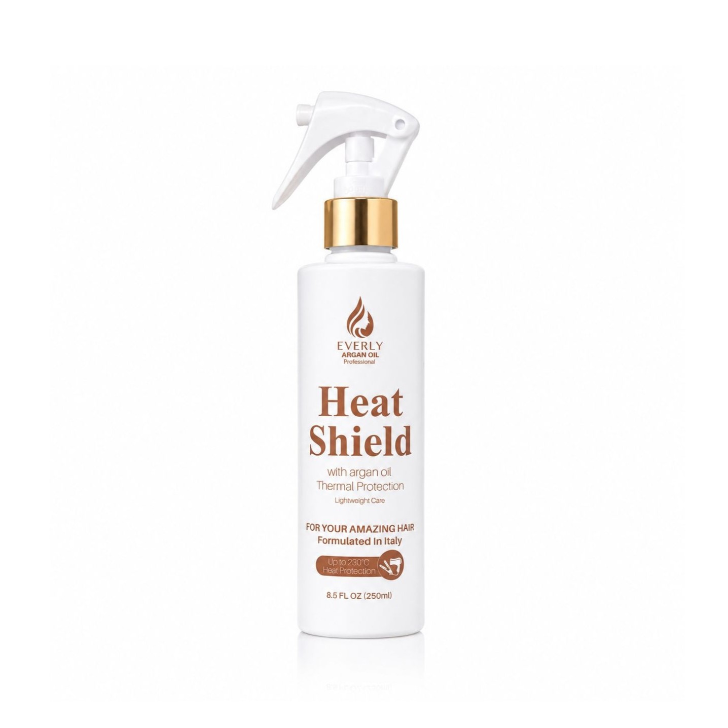 EVERLY Heat Shield With Argan Oil Thermal Protection 250ml ايفرلي رذاذ واقي حرارة للشعر غني بزيت الارغان