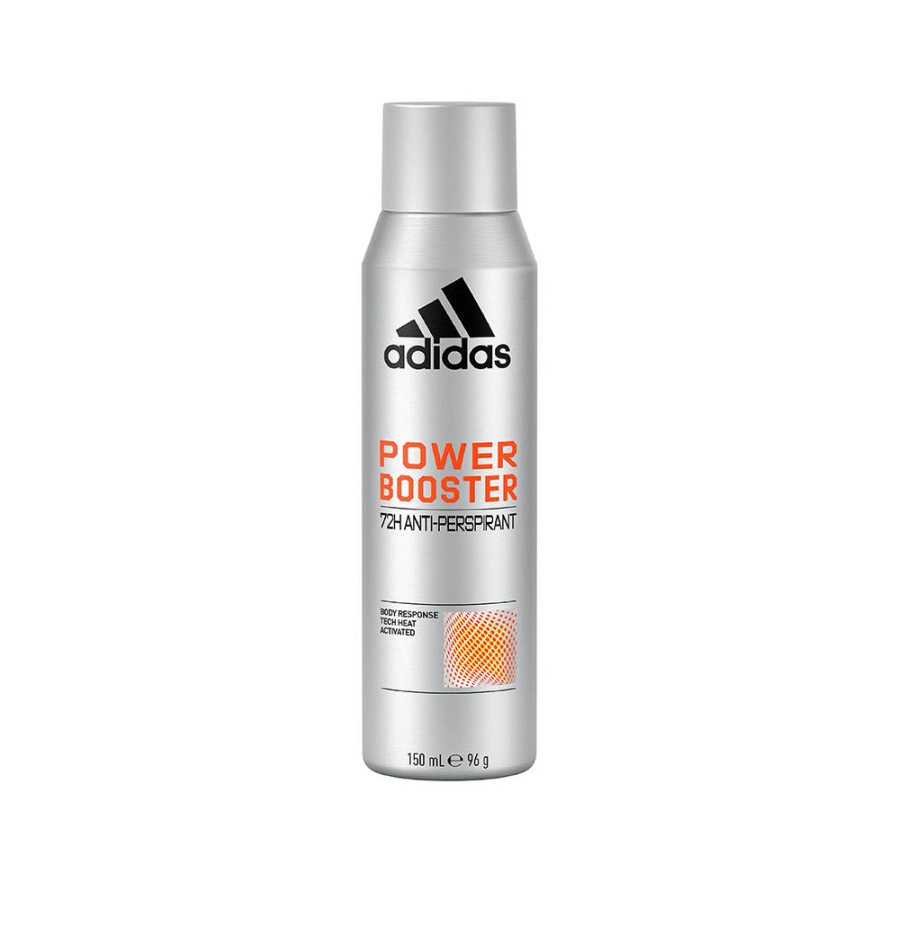 ADIDAS Power Booster Antiperspirant Spray 150ml أديداس مزيل العرق يمنح رائحة منعشة تدوم 48 ساعة