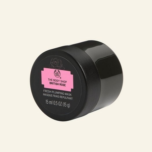 THE BODY SHOP British Rose Fresh Plumping Mask 15ml ذا بودي شوب قناع ماسك  يرطب البشرة الجافة ويهدئها ويملؤها ويمنحها نضارة