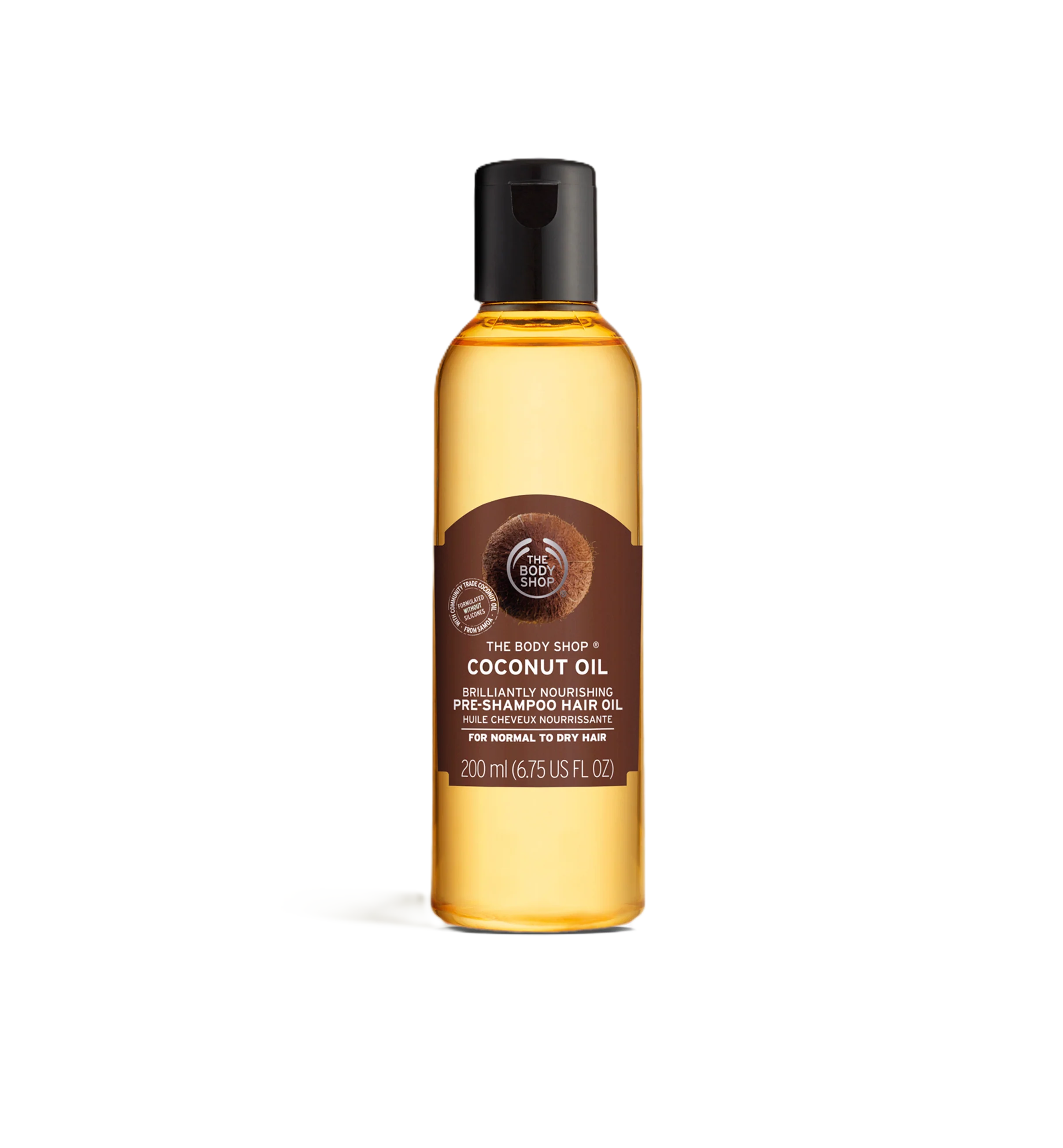 THE BODY SHOP Coconut Oil Pre-Shampoo Hair Oil 200ml ذا بدي شوب زيت جوز الهند يرطب الشعر ويغذيه ويمنحه قوة ونعومة