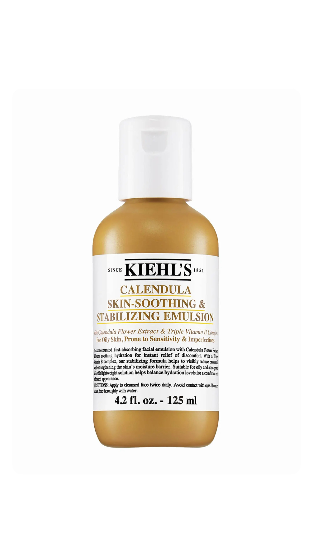 KIEHL'S SINCE 1851 CALENDULA SKIN-SOOTHING & STABILIZING EMULSION 125ml كيلز مرطب ومهدئ للبشرة