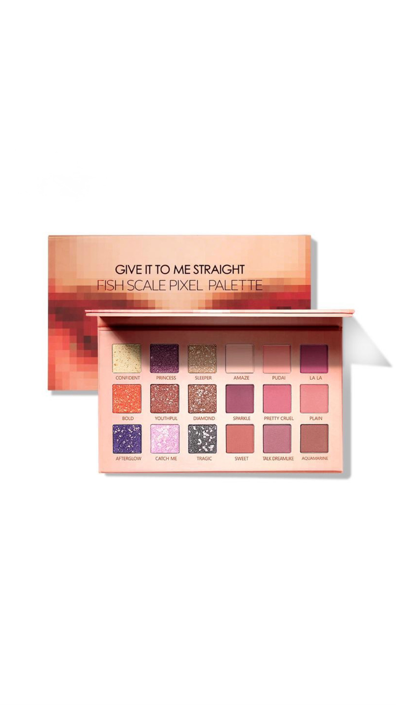 PUDAIER GIVE IT TO ME STRAIGHT FISH SCALE PIXEL PALETTE پوداير باليت ظلال العيون 