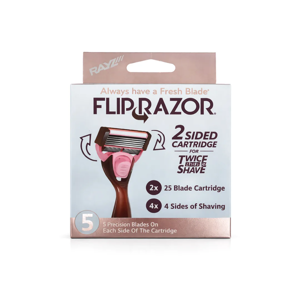 FLIP RAZOR 2 Sided Cartridge Fow Twice The Shave فلب ريزور شفراة حلاقة مزدوجة و دقيقة