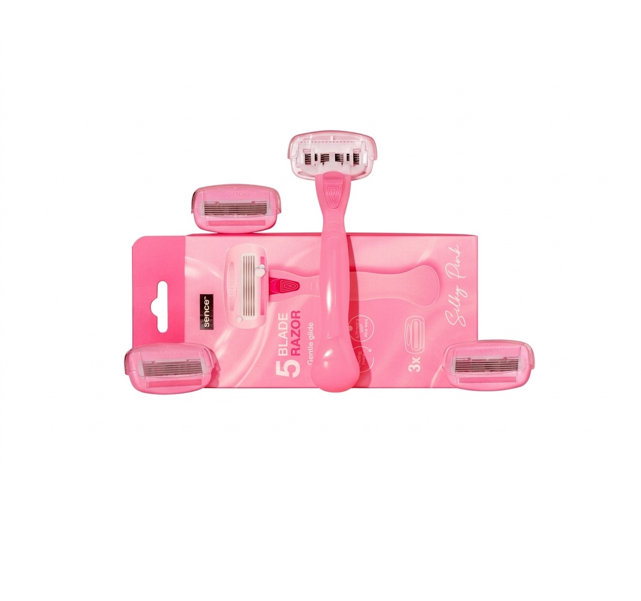 SENCE BEAUTY 5 Blade Razor Gentle Glide سينس بيوتي شفرات ناعمة لإزالة الشعر