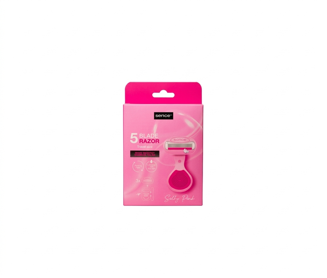 SENCE BEAUTY 5 blade razor travel size سينس بيوتي شفرات حلاقة نسائية خماسية الشفرات