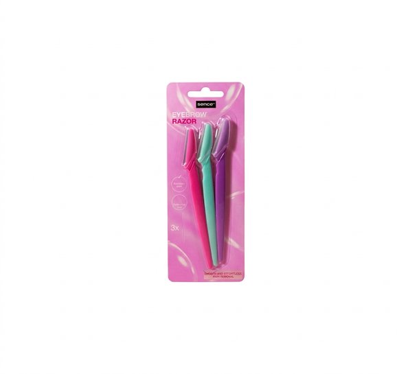 SENCE BEAUTY Eyebrow Razor 3pcs سينس بيوتي شفرات للحواجب 