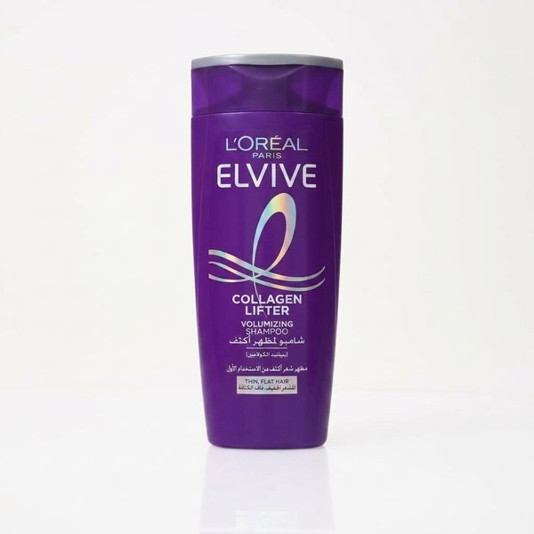LORÉAL PARIS ELVIVE COLLAGEN LIFTER VOLUMIZING SHAMPOO 400ml لوريال شامبو للعناية بالشعر الخفيف