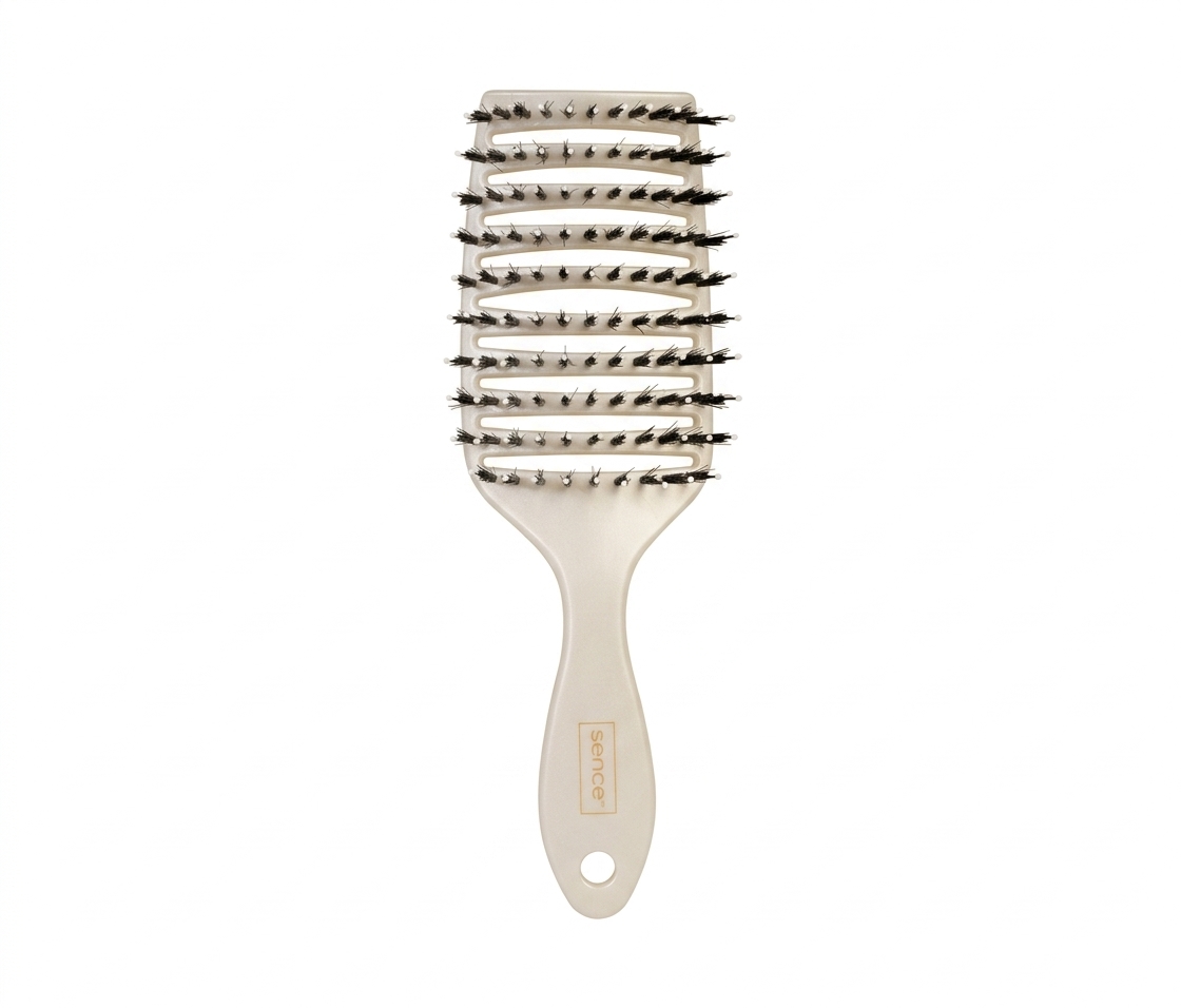 SENCE BEAUTY Divine Dreams Wet Hair brush - White سينس بيوتي فرشاة للشعر المبلل مصممة لفك التشابك