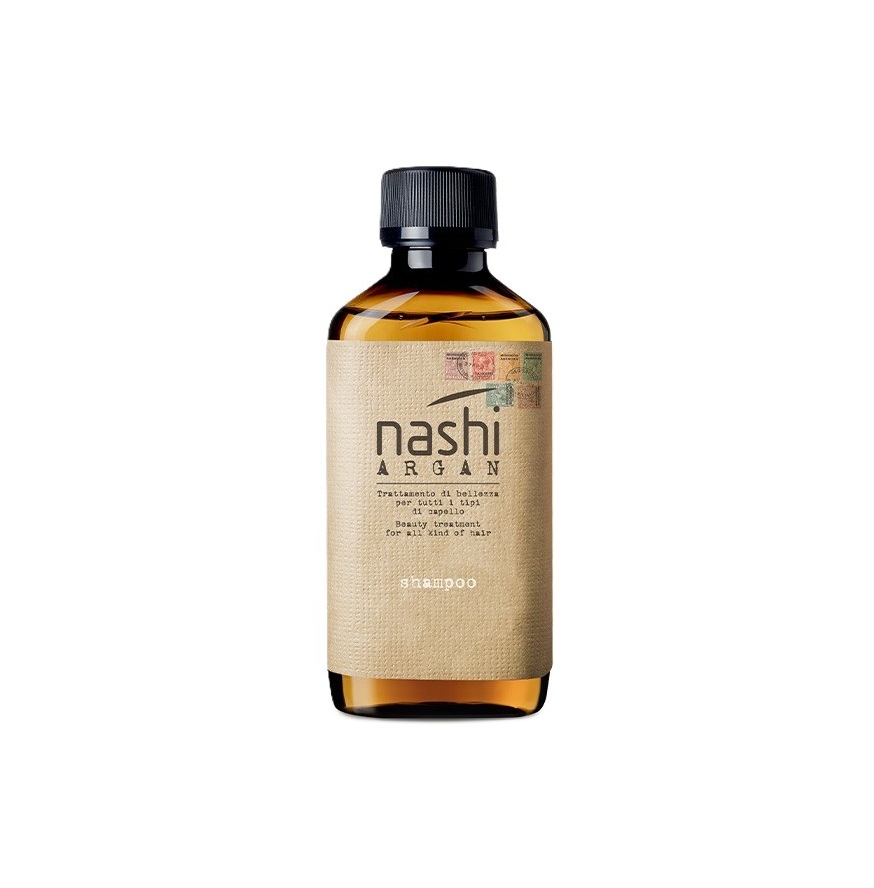 NASHI ARGAN Beauty Treatment For All Kind Of Hair Shampoo 200ml ناشي أرجان شامبو ينظف الشعر بلطف ويرطبه، ويمنح نعومة ولمعانًا