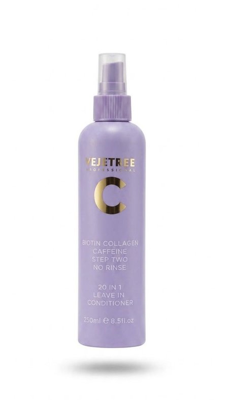 VEJETREE PROFESSIONAL C BIOTIN COLLAGEN CAFFEINE STEP TWO NO RINSE 20 IN 1 LEAVE IN CONDITIONER 250ml ڤيجيتري ليڤ إن للشعر
