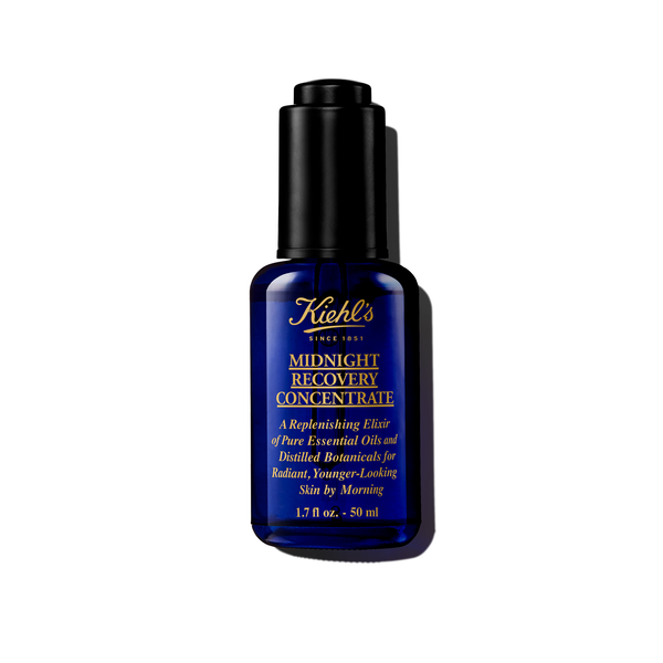 KIEHL'S Midnight Recovery Concentrate Moisturizing Face Oil Serum 50ml  كيلز سيروم زيتي ليلي مصمم لدعم عملية تجدد البشرة أثناء النوم