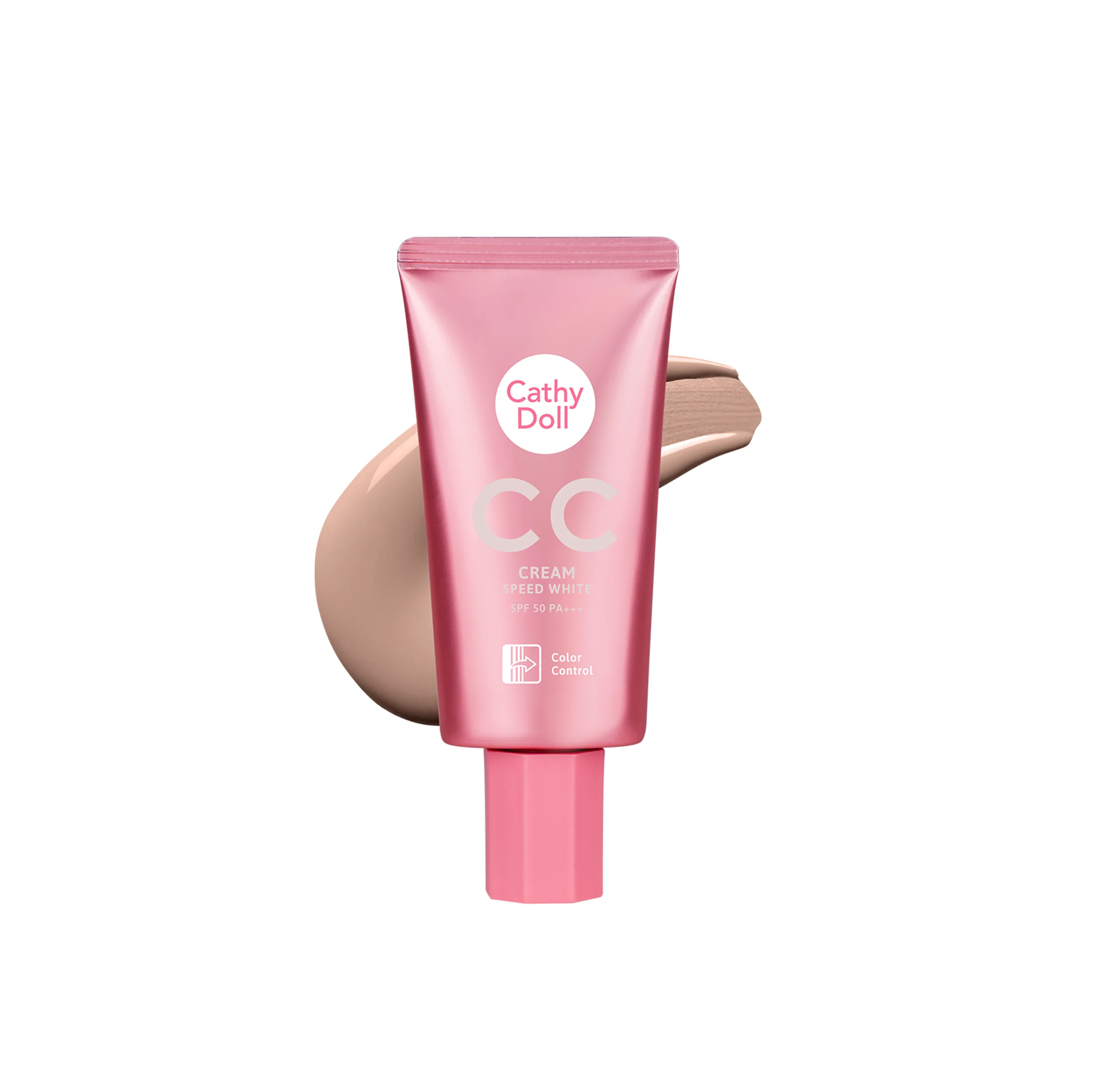 CATHY DOLL CC Cream Speed White spf50 PA+++ -3 Medium Beige گاثي دول كريم سي سي للبشرة