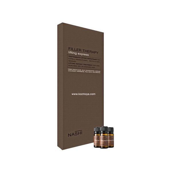 NASHİ ARGAN Filler Therapy Lifting Express Lifting Instant Treatment 24 x 8ml ناشي أرجان سيروم يرمم الشعر الجاف والتالف، يقويه ويكثفه، ويمنحه مرونة ونعومة