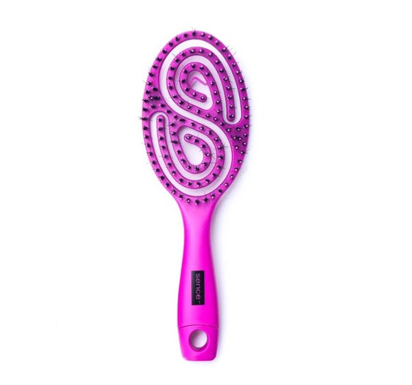 SENCE BEAUTY Tropical Heat Wet Hair brush - PURPLE سينس بيوتي فرشاة شعر مخصصة للمبلل، تفك التشابك بسهولة