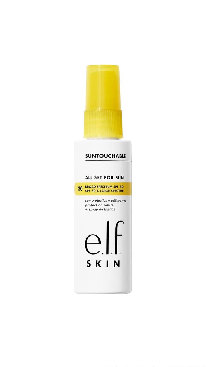 E.L.F Skin All Set For Sun SPF 30 Setting Spray أيلف بخاخ تثبيت المكياج وواقي من الشمس