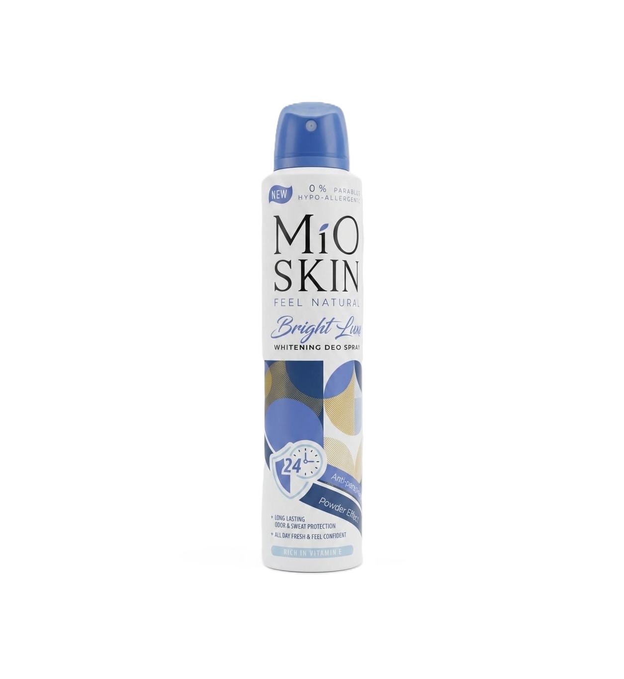 MIO SKIN FEEL NATURAL Bright luxe Whitening Deodorant Spray مايو سكن بخاخ مزيل العرق برايت لوكس لتفتيح البشرة
