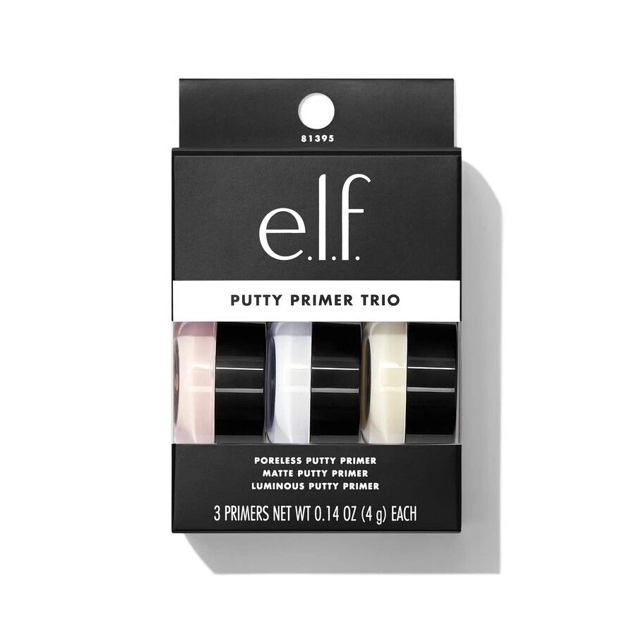 E.L.F Poreless Putty Primer - Primer trio 4g ايلف مجموعة برايمرات بودرة متنوعة تمنح البشرة مظهرًا مثاليًا بين المسام والإشراقة واللمعان المطفي