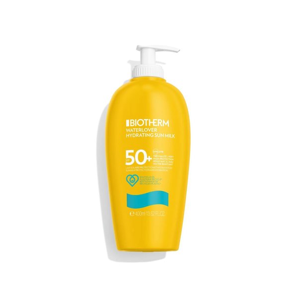 BIOTHERM Waterlover Hydrating Sun Milk SPF 50 400ml  بايوثيرم واقي من اشعة الشمس حليبي مرطب للبشرة