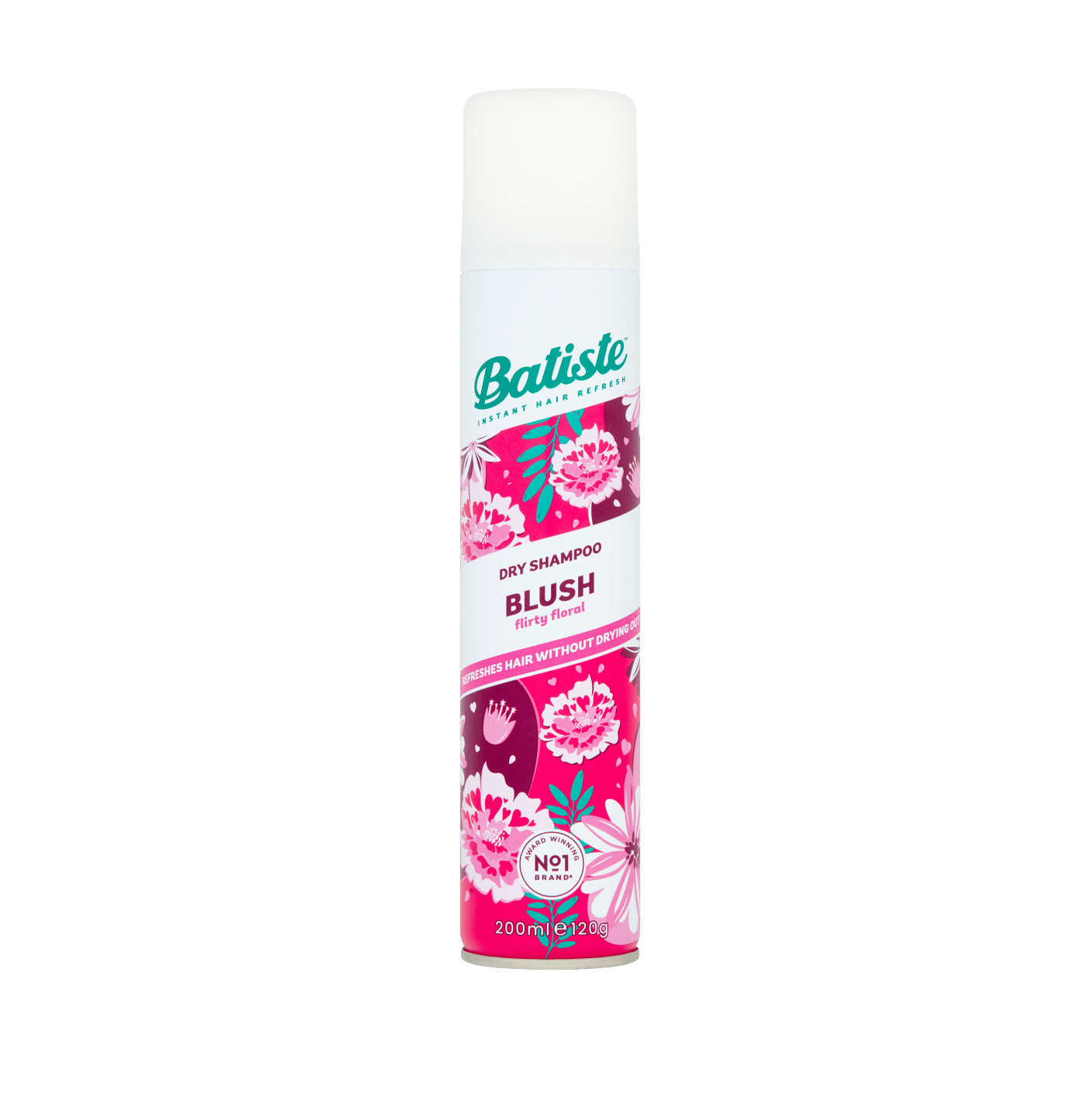 BATISTE Dry Shampoo Blush Flirty Floral 200ml باتست شامبو جاف برائحة الزهور يزيل الزيوت الزائدة وينعش الشعر