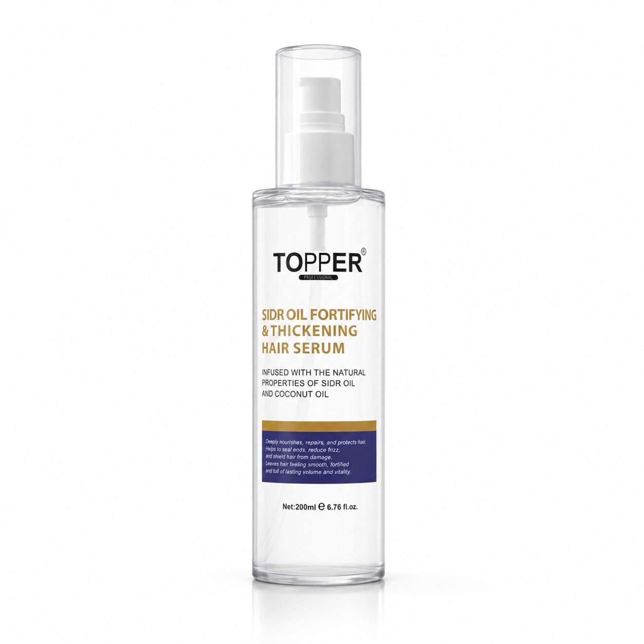 TOPPER PROFESSIONAL SIDR OIL FORTIFYING & THICKENING HAIR SERUM 200ml توپر سيروم زيت السدر لتقوية وكثيف الشعر