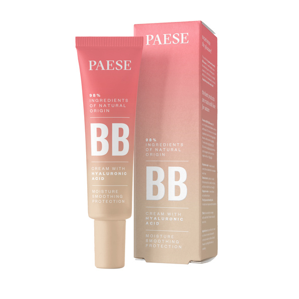 PAESE bb cream with hyaluronic acid بيز كريم اساس طبيعي يرطب البشرة ويوحد مظهرها