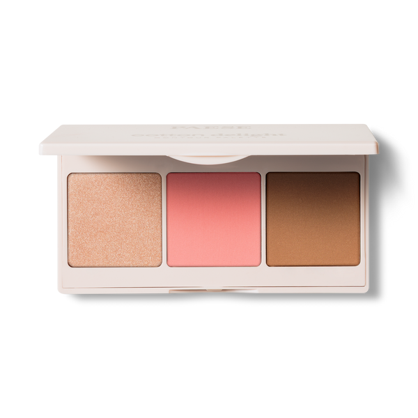 PAESE Cotton Delight Contour Palette - 02 Peach بيز لوحة كونتور و احمر خدود و هايلايتر لنحت الملامح وإضفاء إشراقة للوجه