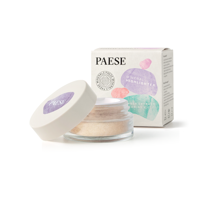 PAESE Mineral Highlighter 6g بيز هايلايتر معدني يمنح إشراقة وتأثيراً مشرقاً يدوم طويلاً
