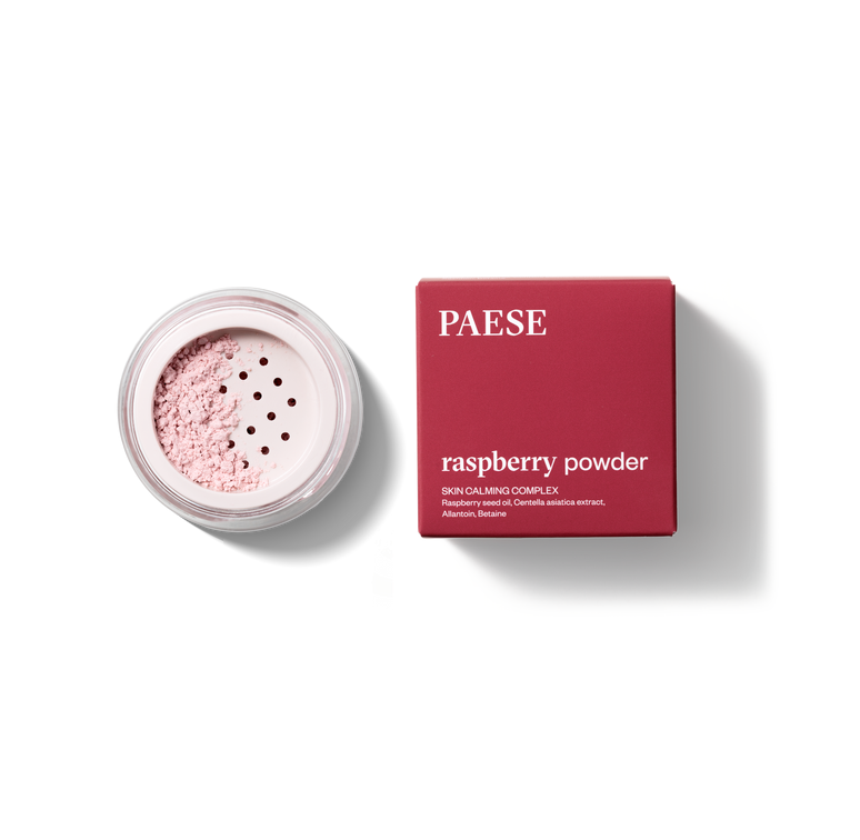 PAESE Raspberry Powder 6g بيز بودرة ناعمة توحّد لون البشرة وتثبت المكياج بلمسة مطفية