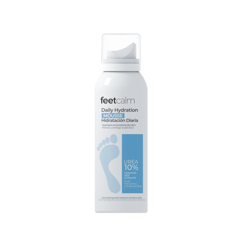 FEET CALM Daily Hydration Mousse 75ml فيت كالم مرطب للقدمين يرطب البشرة الجافة ويحمي حاجزها ويمنح القدمين والساقين نعومة