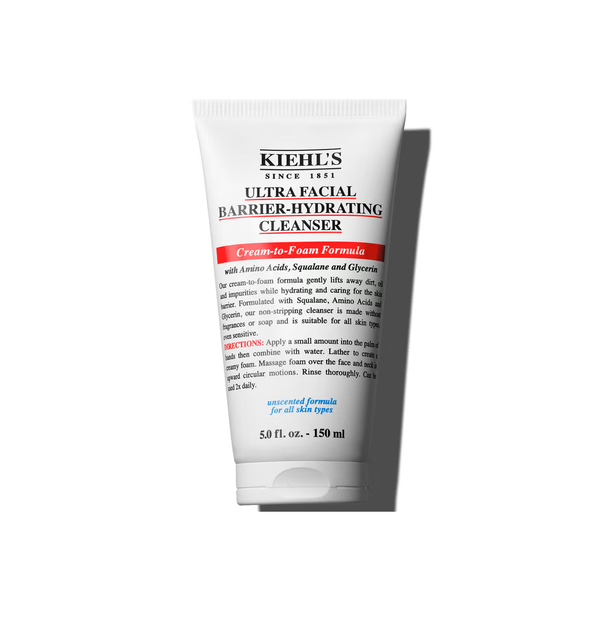 KIEHLS Ultra Facial Barrier-Hydrating Cleanser 150ml كيلز غسول مرطب ينظف البشرة بلطف ويرطبها، ويعزز حاجزها الطبيعي