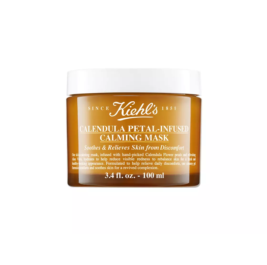 KIEHL’S Calendula Petal-Infused Calming Mask 100ml كيلز ماسك وجه جل خفيف يرطب ويهدئ البشرة الجافة وينعشها