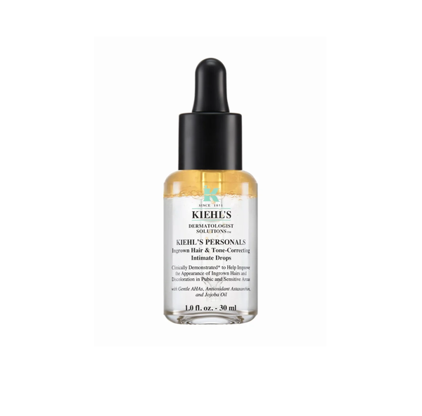 KIEHL’S Ingrown Hair & Tone-Correcting Intimate Drops 30ml كيلز سيروم خفيف الوزن وفعال لعلاج الشعر النامي تحت الجلد،