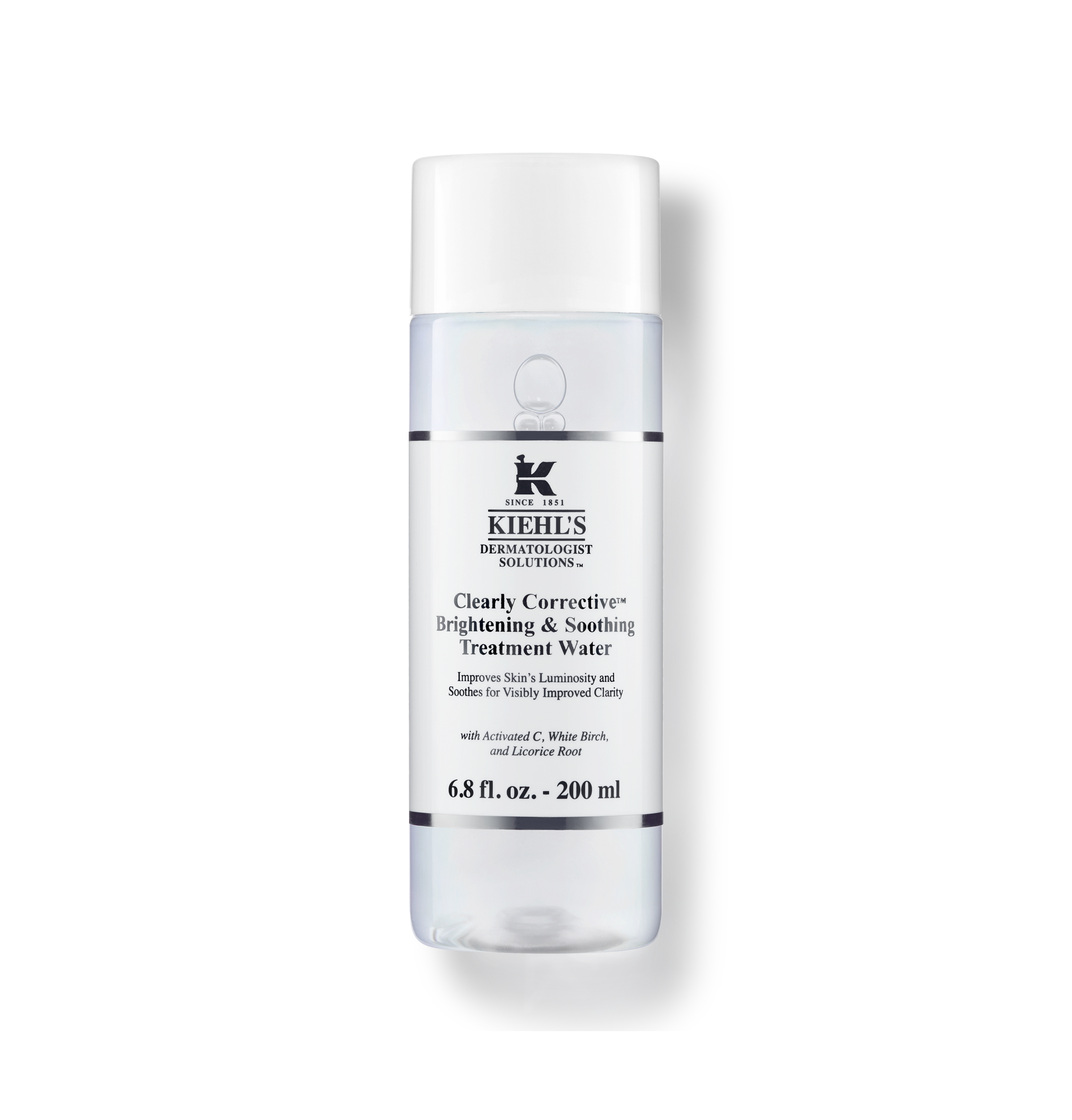 KIEHLS Clearly Corrective Brightening & Soothing Treatment Water 200ml كيلز سيروم مائي يعمل على ترطيب و تفتيح البشرة ويهدئها، ويساعد على توحيد لونها