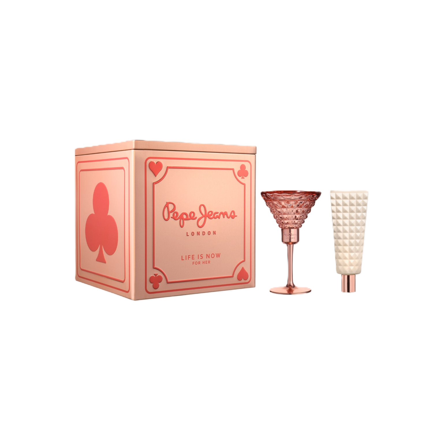 PEPE JEANS Life is Now for Her Eau de Parfum Gift Set for Women (80ml + Body Lotion 80ml) بيبي جينز مجموعة هدايا للنساء